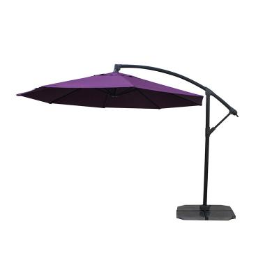 China Diameter 4/5m Durable Purple Garden Sombrilla Quitasol Hanging Mefo Banana Shade Umbrellas Patio Cantilever Parasol for Pool or Beach for sale