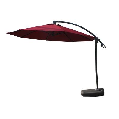 China Mefo Modern Red Aluminum 10ft Cantilever Garden White Patio Umbrella for Beach or Hotel Restaurant for sale