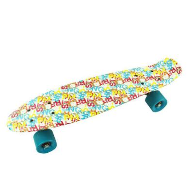 China Youth Colorful Plastic Long Board Custom Skateboards For Kids 4 Wheels Skateboards For Sale for sale