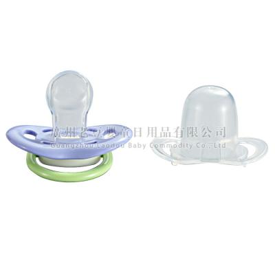 China Baby Pacifier Safe And High Quality Silicone Nipple / Pacifier With Different Colors for sale