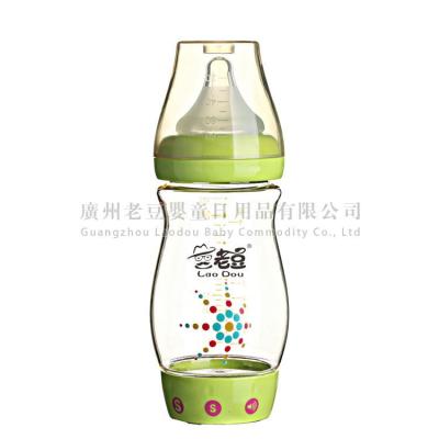 China Baby Safe PPSU 260ml 8Oz Green Early Learning Big Milk Bottle for sale