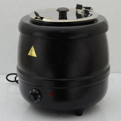 China 10L Large Durable Industrial Black Electric Heating Soup Kettle for sale