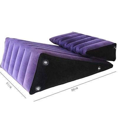 China Foldable Couple Toys Love Position Support Wedge Pillow Inflatable Air Mattress for sale