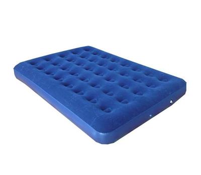 China Portable Blue Soft Bed Queen Size Air Mattress Bed For Home And Outdoor for sale