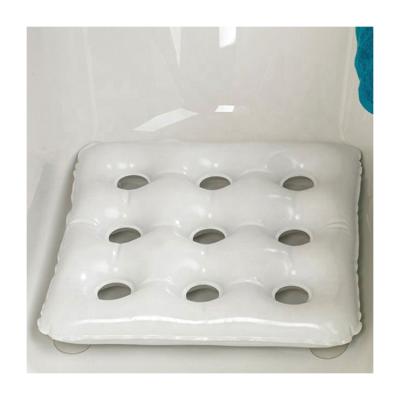 China Square Anti-Static Non-Slip Bathtub Inflatable Waterproof Bathing Cushion With Suction Cups for sale