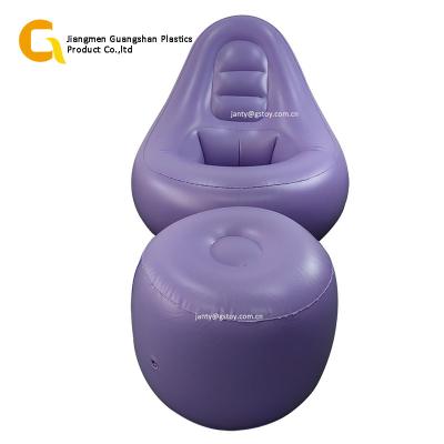 China Foldable After Surgery Sofa Portable Butt Relax Inflatable Barrel Sofa Chair for sale