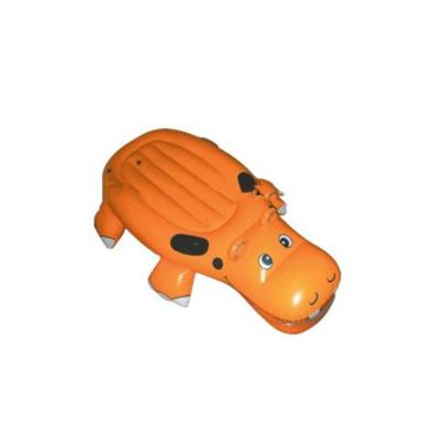 China Inflatable Toy Ride On Lounge Chairs Pool Kiddie Pool Outdoor Floating Hippo for sale