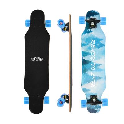 China Modern High Quality Loaded Boards Longboard Make Full 7 Ply Maple Skateboard Drop Down Longboard for sale