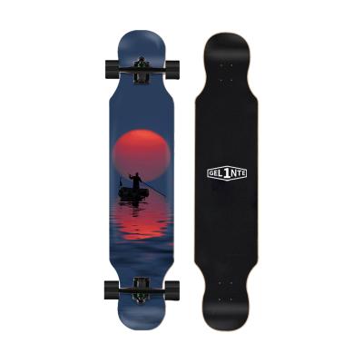 China Modern Freeride Longboard Skateboard Drop Down Cruiser Cutout Cruiser Complete Skateboard Maple Longboard for sale