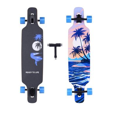 China Professional Skater Gelinte Longboard Skateboard Complete Surfboard Surf Dance Longboard Deck 7-Ply Maple Board Long for sale