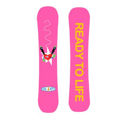 China Professional Single Panel Skis Children Snowboarding Board Deck Board Child Pink Stable Board Snowboard Ski for sale