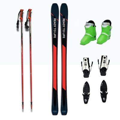 China Durable Snowboard Skis Set Outdoor Ski Snowboarding Boots Ski Poles Bindings Alpine Freestyle Snowboarding for sale