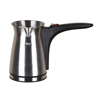 China Commercial Turkish Coffee and Greek Coffee Pot Stainless Steel with Long Handle Overflow Prevention Coffee Maker for sale