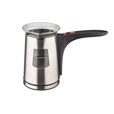 China Commercial Turkish Coffee and Greek Coffee Pot Stainless Steel with Long Handle Overflow Prevention Coffee Maker for sale