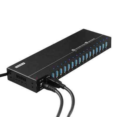 China Multi Port Sipolar A-316 Metal USB HUB 3.0 USB Hub 4 7 16 Port High Speed ​​DIN Rail Mount Mobile Devices .desk New for sale