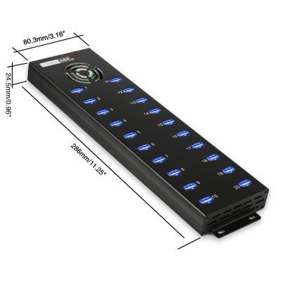 China Transfer Data+charger Sipolar a-805P multi usb 20 port hub usb charger for switch dongle for charging cart for sale