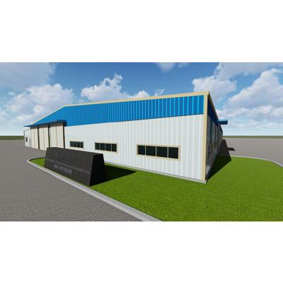 China High Quality Prefab Workshop / Warehouse Storage Shed Steel Structure Warehouse With Freestanding Steel Structure Design for sale