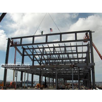 China Warehouse / Workshop Low Cost Prefab Steel Structure Buildings Light Industrial Shed Warehouse With Build for sale