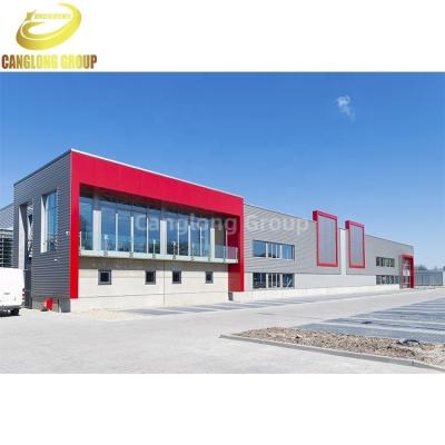 China Quick Installation Steel Structure Hangar SS400 Construction Warehouse / Prefab Workshop / Steel Buildings for sale