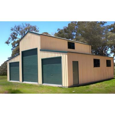 China Low Cost Modern Prefab Portable Metal Prefab Steel Structure Storage Shed Barn for sale