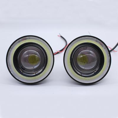 China Super High Intensity Auto Car Lamp 2.5inch 3inch 3.5inch 10w COB Aluminum Led Fog Angel Eyes Light for sale