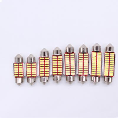 China Festoon Dome Map Trunk Cargo LED Bulbs Lights 31mm 36mm 39mm 41mm Interior Silicon T10-5050-6SMD for sale