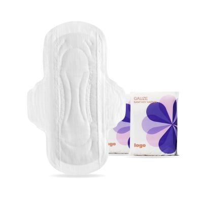 China Hot Sale Lady Pads Dry Sanitary Napkin Super Absorbent Sanitary Napkin Without Irritation Gauze Medical Pure Cotton Sanitary Napkin For Lady for sale