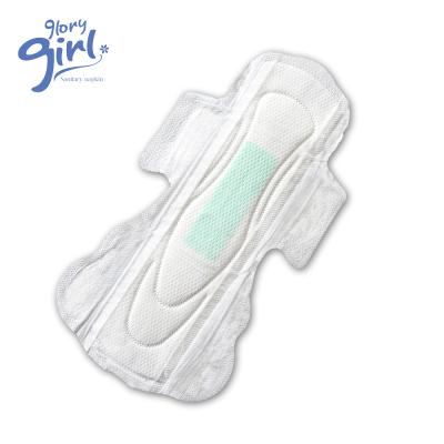 China Manufacture Women Anion Super Absorbent Disposable Cotton Herbal Sanitary Pad Towel For Women for sale