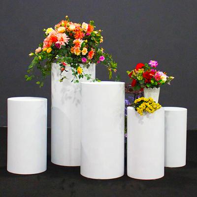 China Morden Wedding Decoration Backdrop Luxury Round Wedding Pedestals Acrylic Display for sale