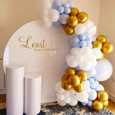 China Wedding Decorations Fashionable Wedding Supplies White Round Acrylic Display Circle Backdrop for sale