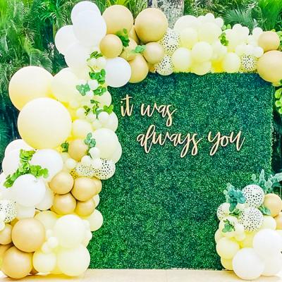 China Outdoor or indoor artificial green grass wall panel party decor background for sale