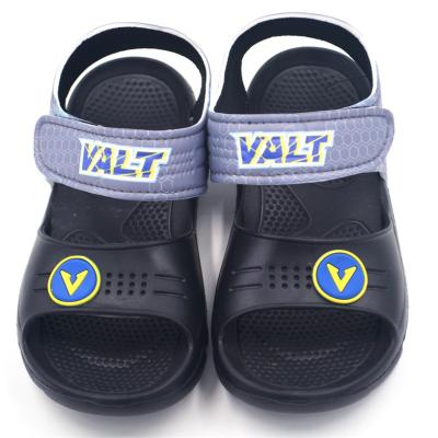 China Best Selling Black Waterproof Velcro Boy Kid Shoes Water Resistant Loose Breathable Boys Sandals Easy To Wear for sale