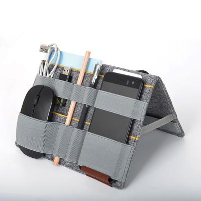 China New Design Foldable Office Desk Trolley Convenient Organizer Felt Storage Bag with Pockets for sale