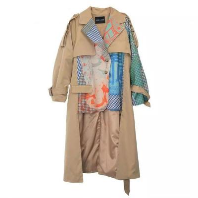 China High quality plus size sexy trench coats mix plus size wholesale woman long women coat irregular women trench coat copy for sale