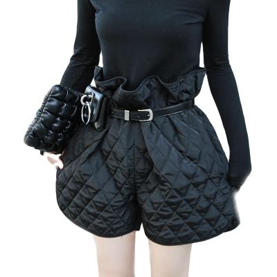 China 2021 Viable China Fashion Women Shorts Hot Sexy Winter Shorts Vintage With Belt Drop Ship Black Wholesale Match All for sale