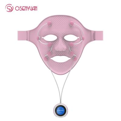 China 3D Silicone Facial Electric Massager Anti Wrinkle Mask EMS V Magnet Massage Face Lifting Slimming Machine 001 for sale