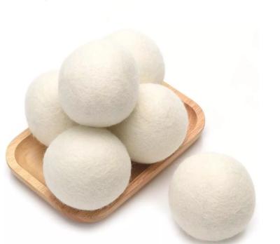 China 6Pcs Organic Hypoallergenic Wool Tumble Cleaning Dryer Balls, 100% Reusable Premium Wool, Natural Laundry Softener Balls Dry Ball for sale