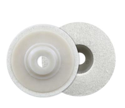 China 100% wool wool wheel, felt wheel, angular wool wheel high density fine white mirror polished wool polishing pad for sale