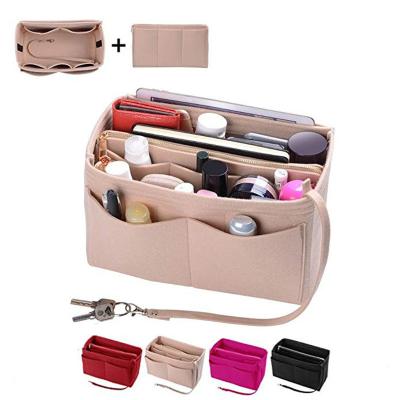 China Polyester Felt Mini Travel Makeup Brush Pack Professional Cosmetics Felt Organizer for sale