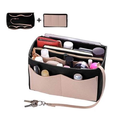 China Polyester Felt Customizable Sensation Label Travel Makeup Bag Multifunctional Filter Frame for sale