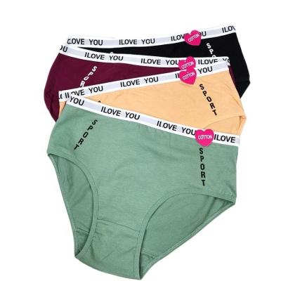 China New YCH Anti-static wholesale fashion classic fat women's daily wear underwear plus size stretch cotton women's panties for sale