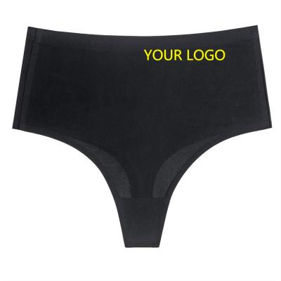 China YCH Anti-Static Customized LOGO High Waist Seamless Ice Silk One-Piece T-Pants Large Size T-Pants Women Female Panties for sale