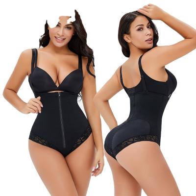 China Breathable YCH Big Size Ladies One-piece Breasted Fat Ladies Shaping High Waist Half-Package Buttocks Shaping Shorts for sale