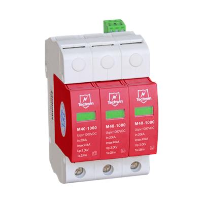 China Techwin DC Lightning Surge Arrester SPD for 1000v PV Solar System M40-1000 for sale