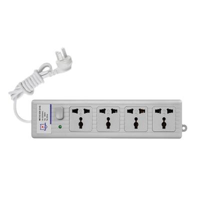 China Techwin 4 Outlet Lightning Protection Socket Power Strip MC10-220-4 for sale