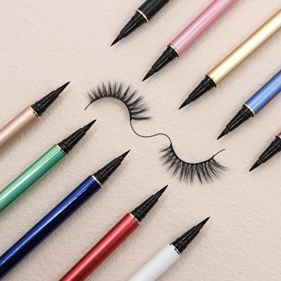 China Waterproof No Water Non Toxic Activated Wholesale Logo Bottle Magic Magnetic Eyelashes Liquid Waterproof Custom Eyeliner No for sale