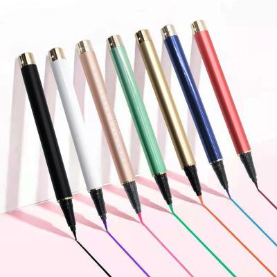 China Fast Drying Private Label Logo Luxury Metal Tube False Patent Water Whips Magnetic Activated Eyelashes No Stick No Eyeliner Pen for sale