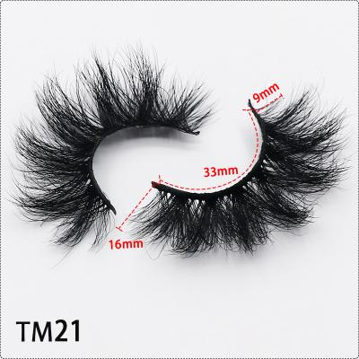 China Free Sample Easy To Use Wholesale Handmade Eyelashes Crown Waterproof Siberian 3d Mink Lashes Private Label 25mm Thickness for sale