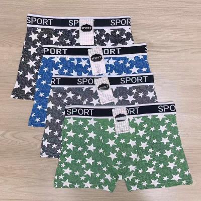 China 2022 Hot Sale Custom Antibacterial Boxer Breathable Quick Dry Printing Briefs Shorts Boxer Mens Underwear for sale