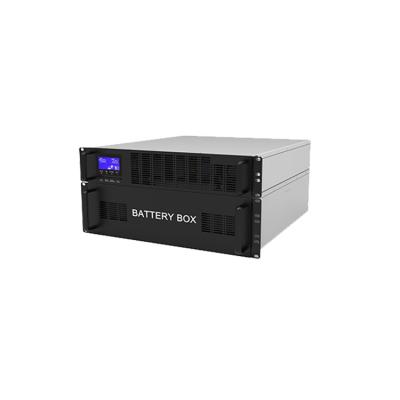 China Black Uninterruptible Power Supply Rack 40Hz-70Hz With Surge Protection Te koop